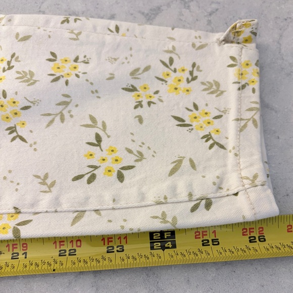 Judy Blue Yellow Floral Skinny Fit Pants Size  9/29 - Picture 6 of 6